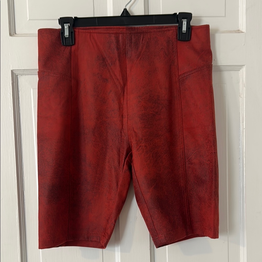 Free People Women's Heatwave Faux Suede Biker Shorts